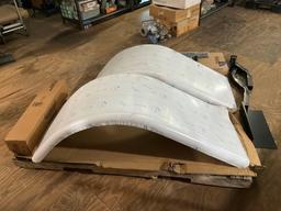 SEMI TRUCK FENDER SET WITH FENDER BRACKETS; NEW