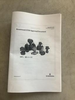 ROSEMOUNT 8711 8700 WFAFER TRANSMITTER 8711ASA30FR1N0Q4Q8DT MAGNETIC FLOWTUBE
