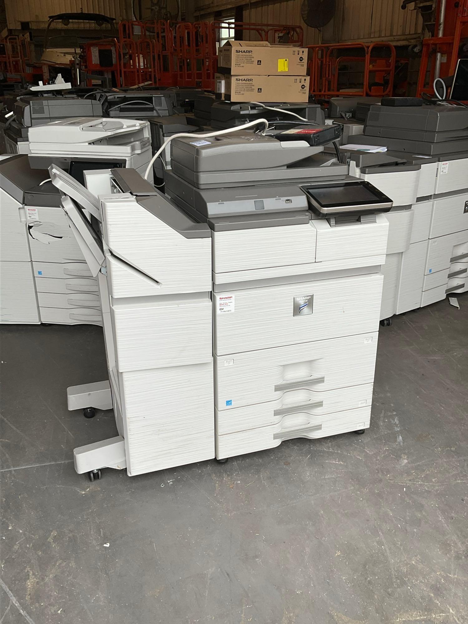 SHARP PRINTER DIGITAL MULTIFUNCTIONAL SYSTEM MODEL MX-M7570; SHARP FINISHER MODEL MX-FN34