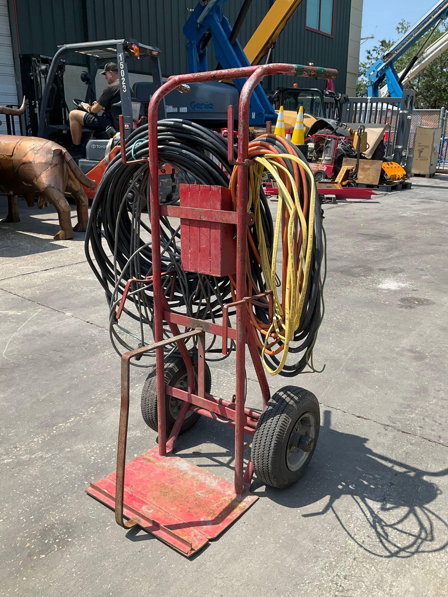 DOLLY WITH ASSORTED WIRE/HOSE