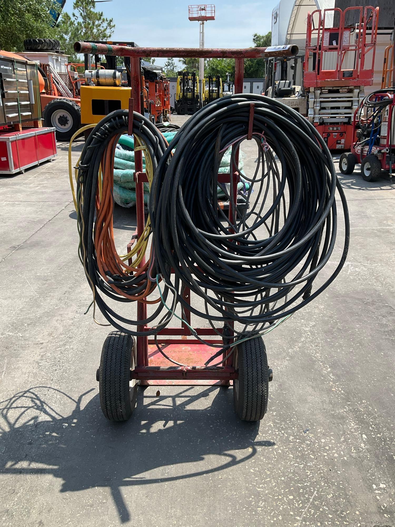 DOLLY WITH ASSORTED WIRE/HOSE