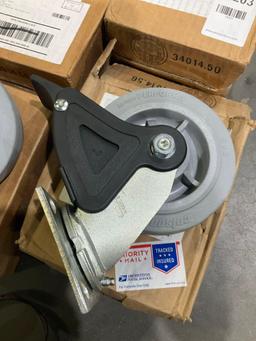 ( 12 ) CASTERS; VARIOUS BRANDS AND SIZES