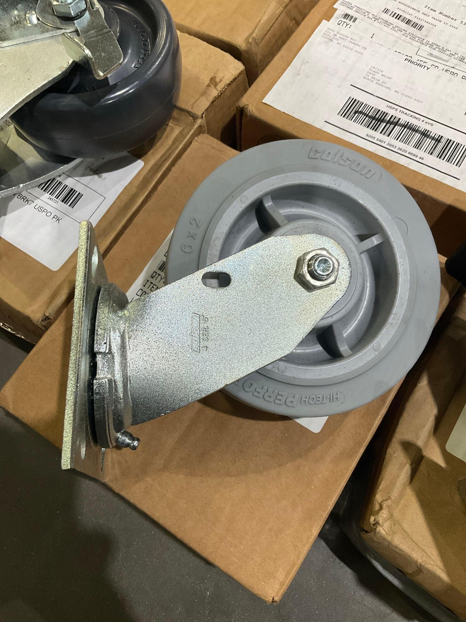 ( 12 ) CASTERS; VARIOUS BRANDS AND SIZES