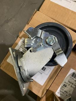 ( 12 ) CASTERS; VARIOUS BRANDS AND SIZES