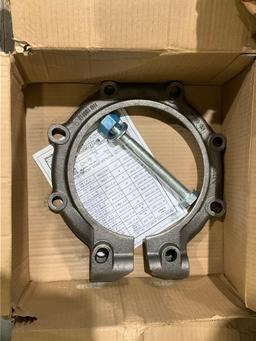 ( 6 ) UCC 1701-2260 17082 N8 PIPE CLAMP LOCK TYPE 9 FLANGE W/ BOLT