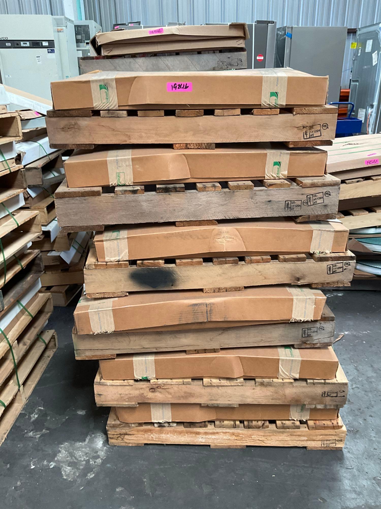 8 PALLETS OF HABASIT AMERICA INDUSTRIAL CONVEYOR TIMING BELTS MODELS INCLUDE ETBH6033