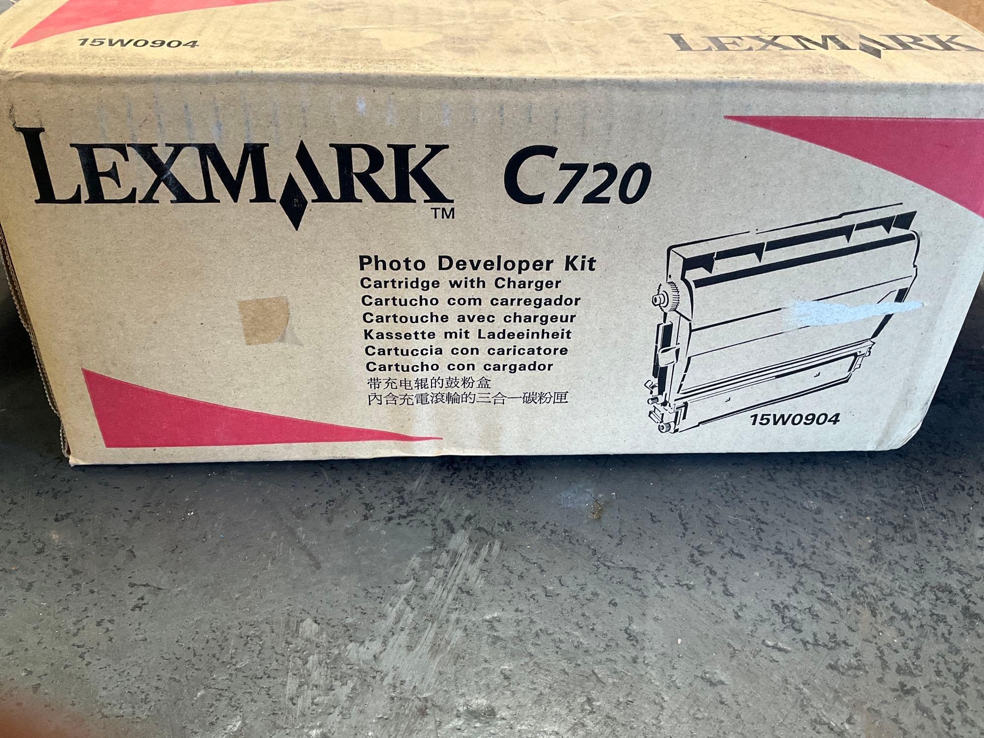 LEXMARK PHOTO DEVELOPER KIT C720 15W0904; TEFLON CHEMICAL PROCESSING CASSETTES APPROXIMATELY 8 QTY;