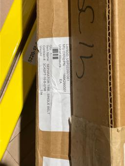 MISC PALLET OF CONVEYOR PARTS... **FREE LOADING ASSISTANCE IS AVAILABLE FOR THIS ITEM (FORKLIFTS ON