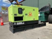 2011 PRAMAC...GSW 15 GENERATOR, DIESEL, STANDBY POWER 13.3 KW, PRIME POWER 12.0 KVA, RATED VOLTS