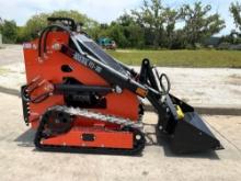 UNUSED 2023 AGROTK MINI SKID STEER LOADER MODEL AGT-YF2-380, GAS POWERED, ELECTRIC START, RUBBER