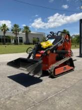 UNUSED 2023 AGROTK MINI SKID STEER LOADER MODEL AGT-YF2-380, GAS POWERED, ELECTRIC START, RUBBER