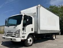 2016 ISUZU NPR HD BOX TRUCK,...GASOLINE, AUTOMATIC, APPROX GVWR 14,500LBS, BOX BODY APPROX 18FT, ...