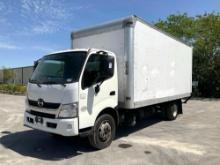 2017 HINO 740 BOX TRUCK , DIESEL , APPROX GVWR 17,950 LBS,...BOX BODY APPROX 18FT,...ETRACKS, BAC...