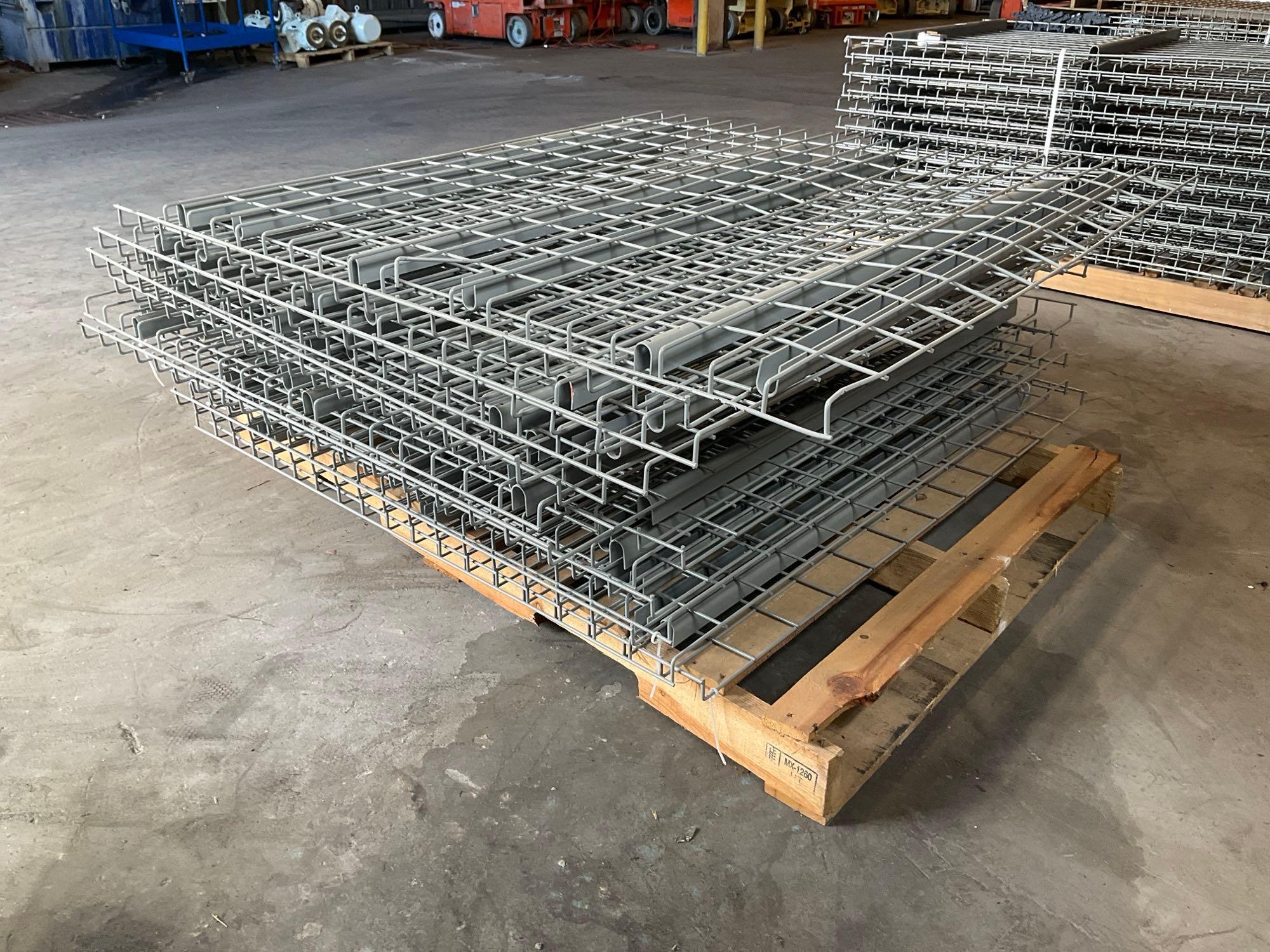 PALLET OF WIRE GRATES FOR PALLET RACKING, APPROX 48in x 46in