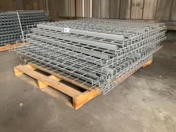 PALLET OF WIRE GRATES FOR PALLET RACKING, APPROX 48in x 46in