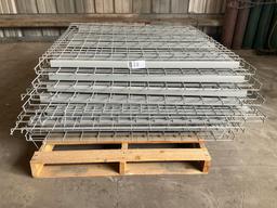 PALLET OF WIRE GRATES FOR PALLET RACKING, APPROX 48in x 46in