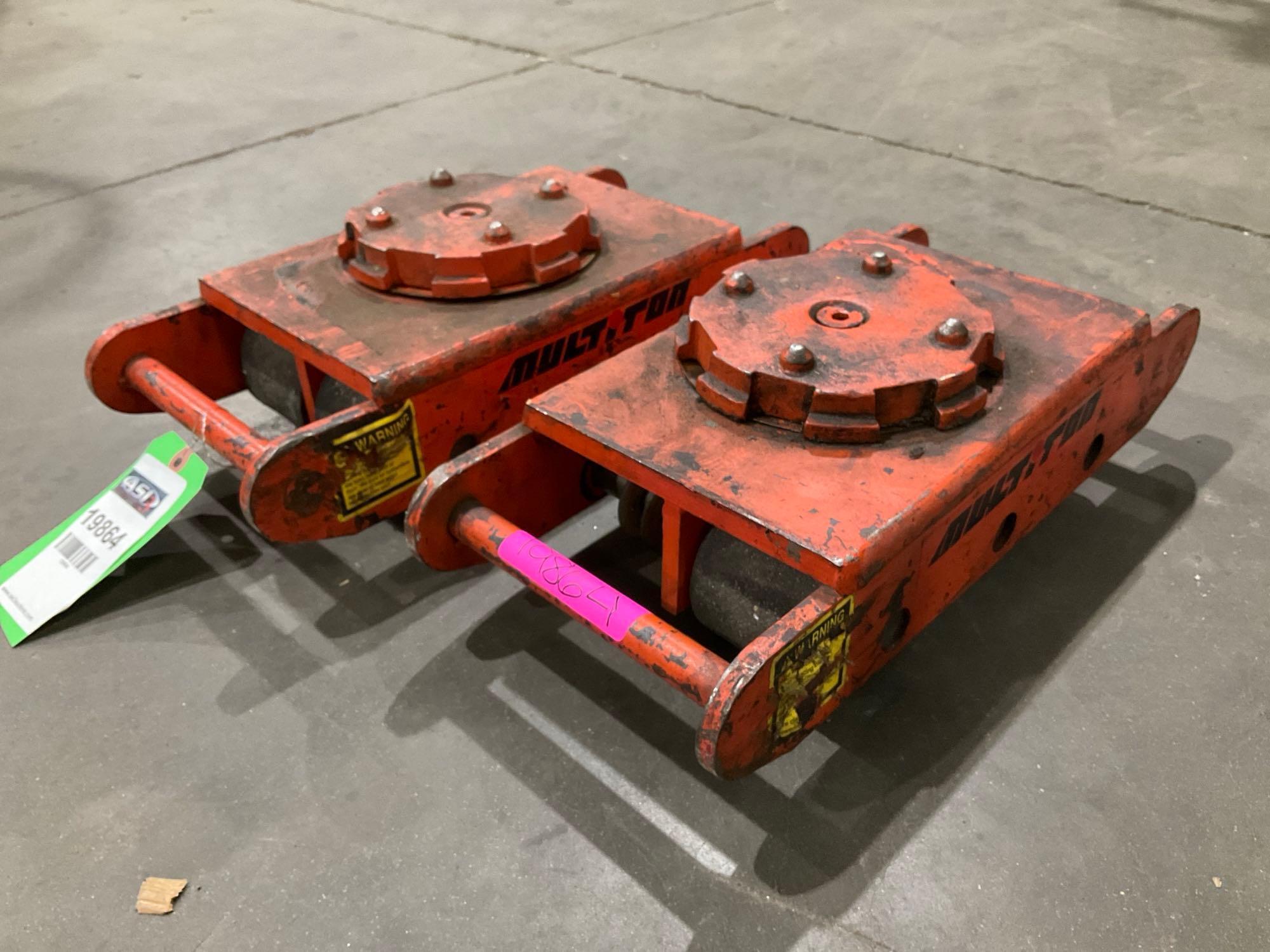 ( 2 ) MULTI TON HEAVY DUTY MACHINE SKATES...