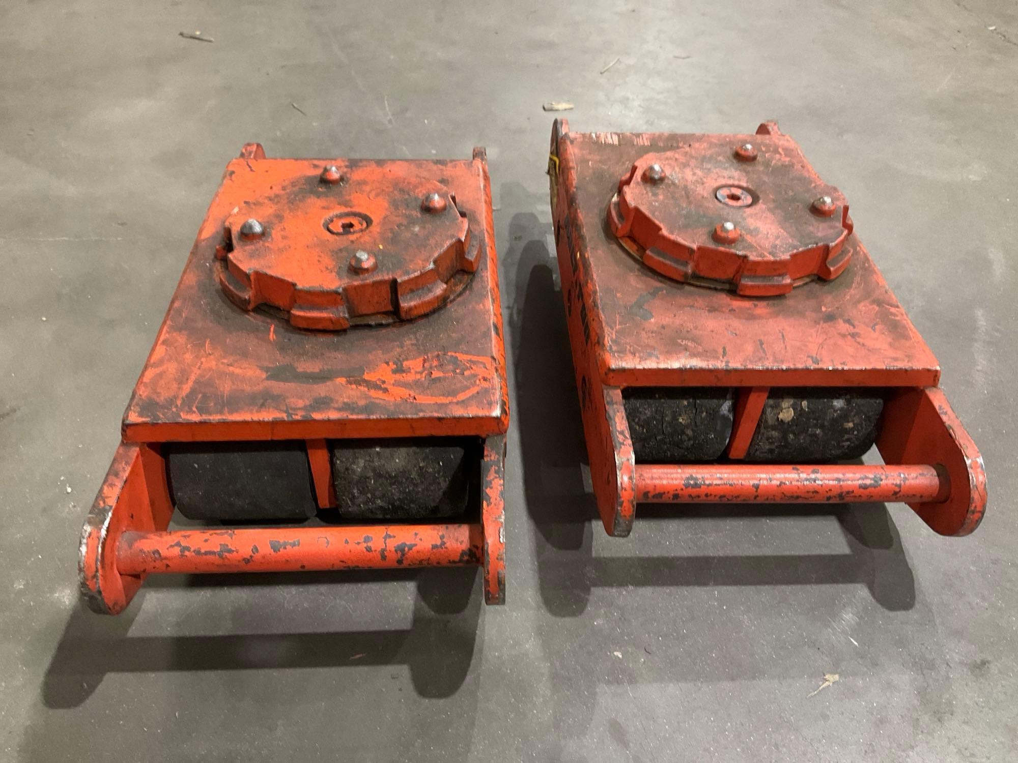( 2 ) MULTI TON HEAVY DUTY MACHINE SKATES...