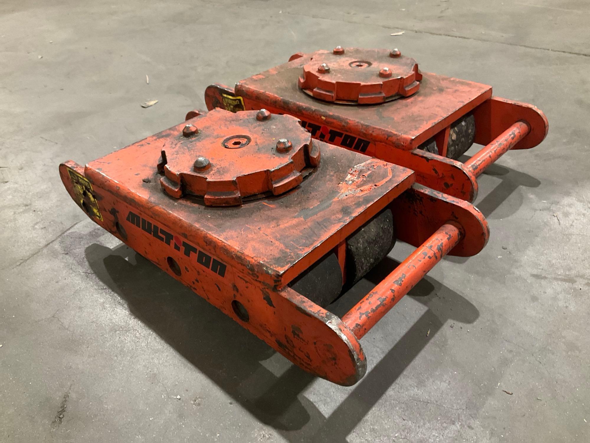 ( 2 ) MULTI TON HEAVY DUTY MACHINE SKATES...