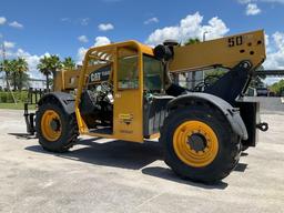 CATERPILLER...TELESCOPIC TELEHANDLER MODEL TL642, DIESEL, APPROX MAX HEIGHT 42FT, APPROX MAX REAC...