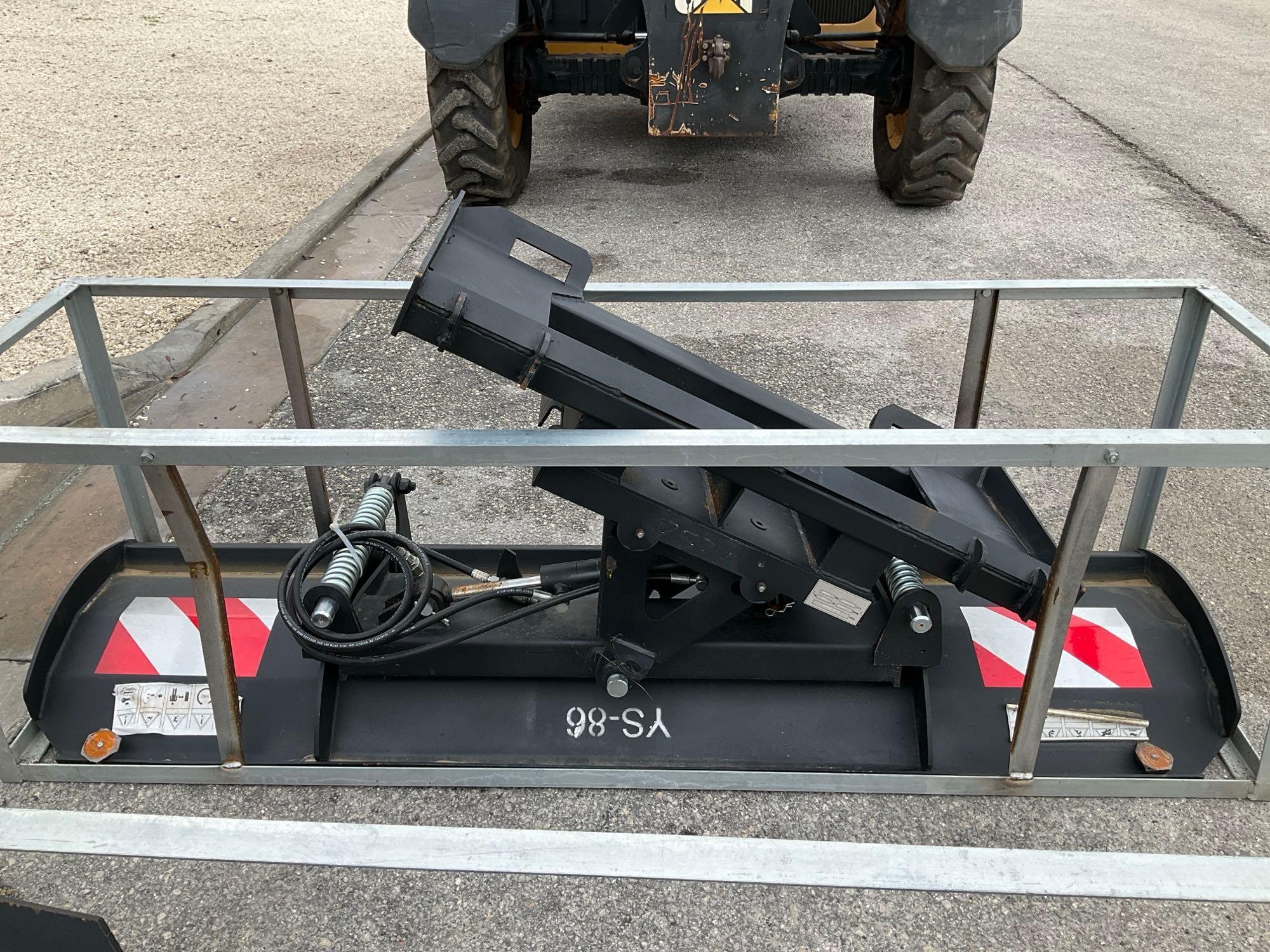 UNUSED 2024 SNOW BUCKET ATTACHMENT MODEL 003-17-86-001 FOR UNIVERSAL SKID STEER...