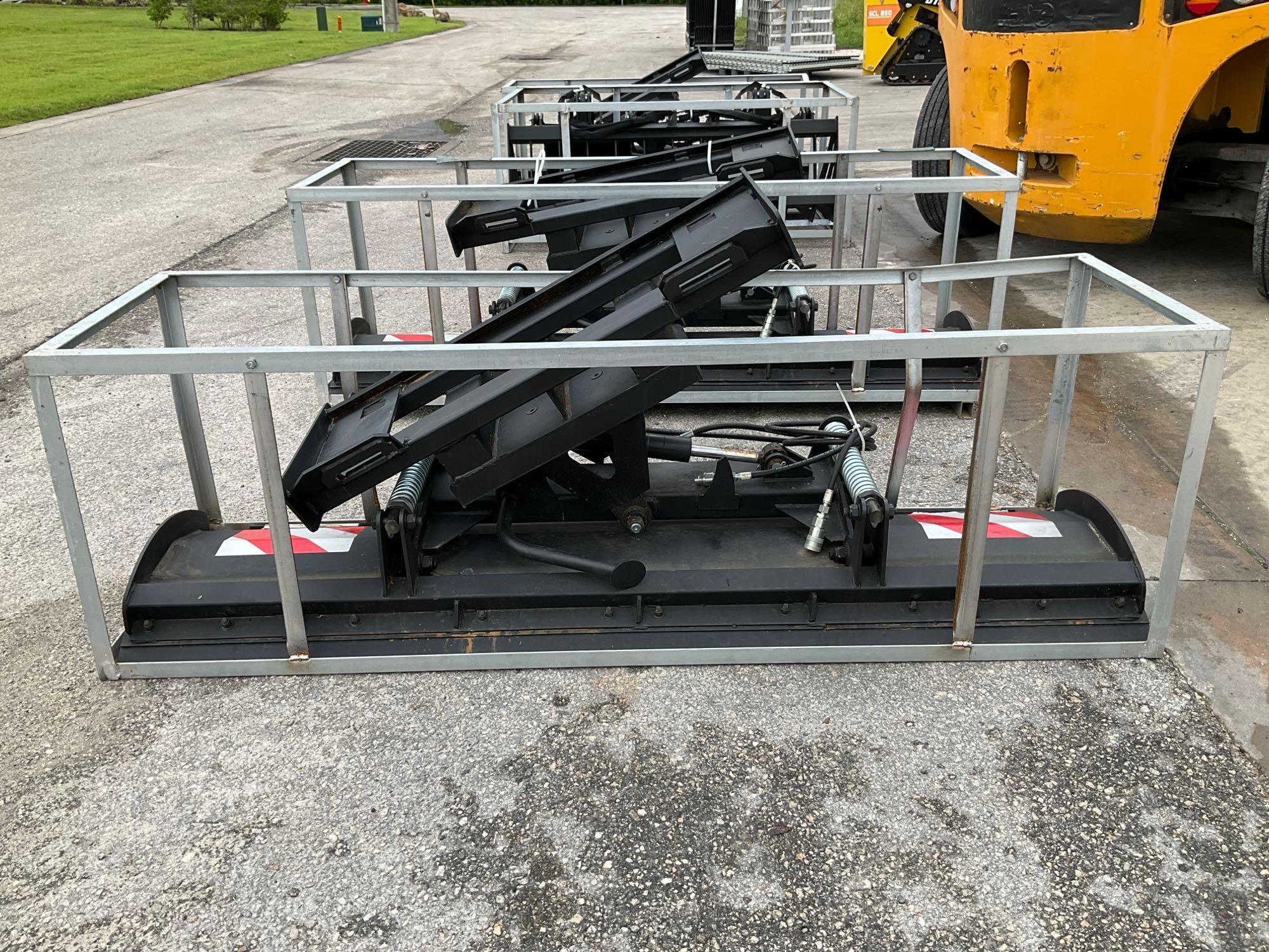 UNUSED 2024 SNOW BUCKET ATTACHMENT MODEL 003-17-86-001 FOR UNIVERSAL SKID STEER...