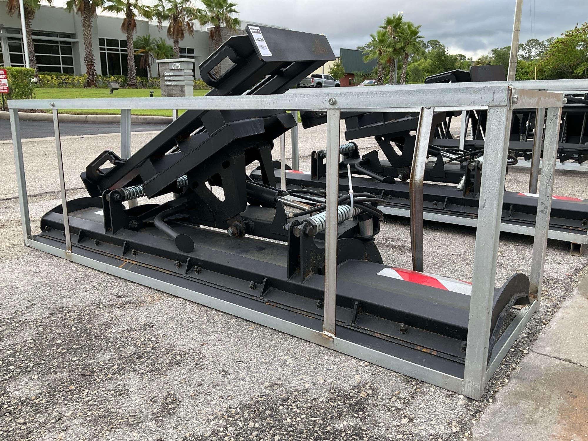 UNUSED 2024 SNOW BUCKET ATTACHMENT MODEL 003-17-86-001 FOR UNIVERSAL SKID STEER...