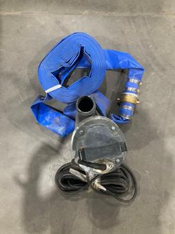 UNUSED 2" SUBMERSIBLE MUSTANG PUMP MP4800 WITH APPROX 50' HOSE