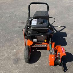 YARD FORCE LAWN EDGER MODEL YF7302, GAS POWERED,... APPROX CUTTING DEPTH -2.5 - 0.75, APPROX 9IN ...