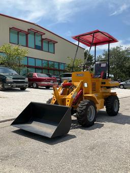 2024 FLAND FL45 WHEEL LOADER, GAS POWERED, BUCKET APPROX 40in W, RUNS & OPERATES...