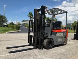TOYOTA FORKLIFT MODEL 5FBE15, ELECTRIC, APPROX MAX CAPACITY 2800, MAX HEIGHT 107IN, TILT, SIDE SH...