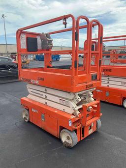 2018 SNORKEL SCISSOR LIFT MODEL S3219E ANSI , ELECTRIC, APPROX MAX PLATFORM HEIGHT 19FT, NON MARK...