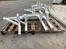 ( 2 ) HEAVY DUTY EQUIPMENT POLE RACKS FOR TRUCKS, APPROX 70" EACH