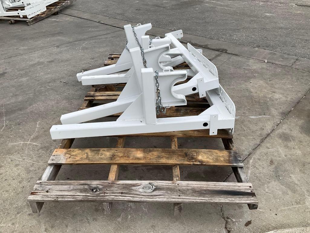( 2 ) HEAVY DUTY EQUIPMENT POLE RACKS FOR TRUCKS, APPROX 70" EACH