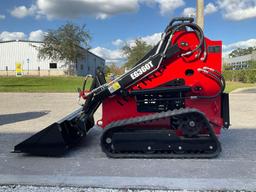 2024 EGN SKID STEER LOADER MODEL EG360T, GAS POWERED, ELECTRIC START, RUBBER TRACKS