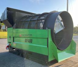 UNUSED 2024 EINGP ROTARY DRUM SCREEN MODEL GF480, ELECTRIC, 3 PHASE, 480V, 4 KW, APPROX DRUM DIA
