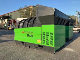 UNUSED 2024 EINGP ROTARY DRUM SCREEN MODEL GF480, ELECTRIC, 3 PHASE, 480V, 4 KW, APPROX DRUM DIA