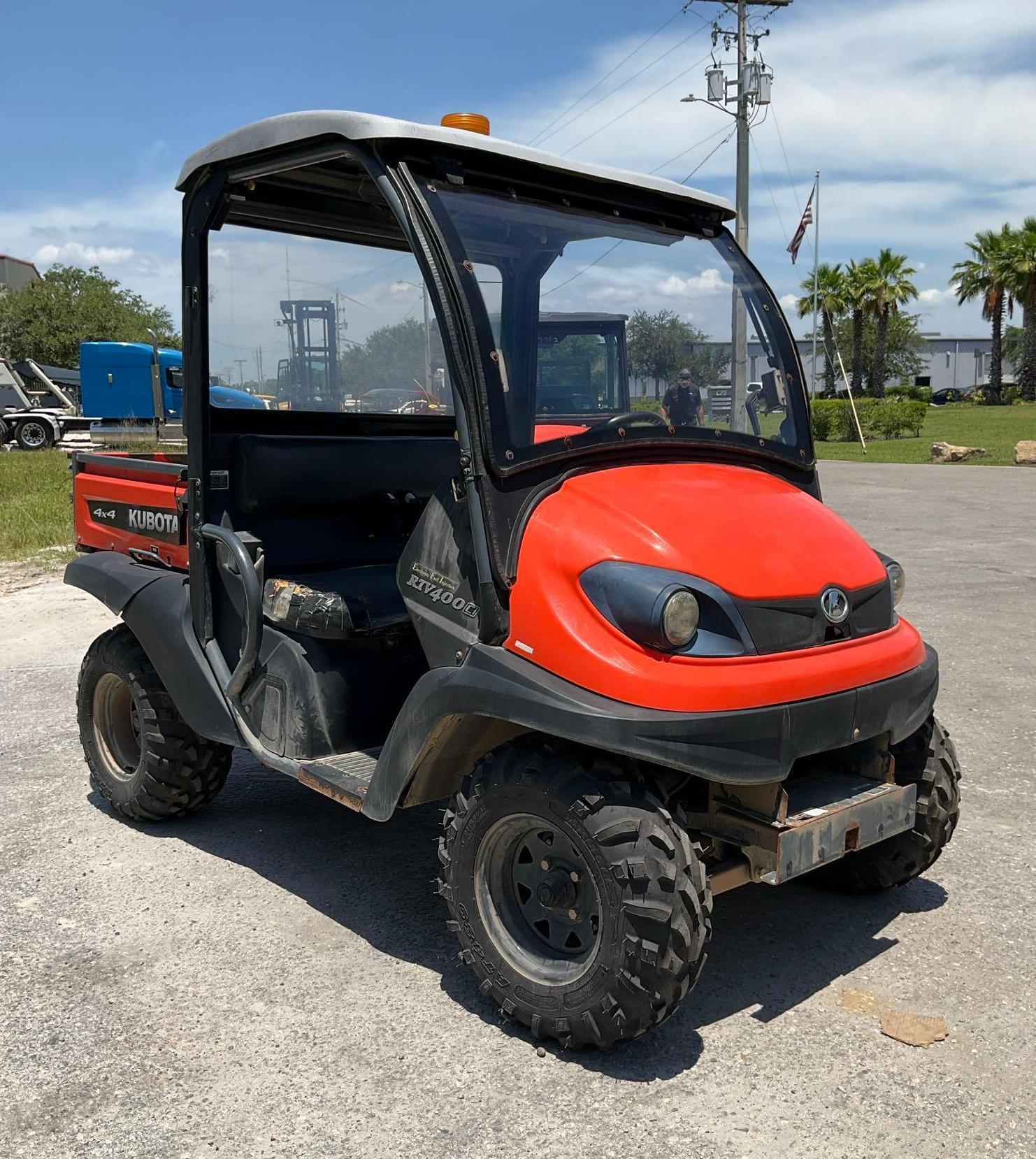 2016 KUBOTA RTV400CI UTV, GAS POWERED, 4x4, DUMP BED, HITCH, BILL OF SALE ONLY, RUNS AND DRIVES