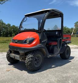 2016 KUBOTA RTV400CI UTV, GAS POWERED, 4x4, DUMP BED, HITCH, BILL OF SALE ONLY, RUNS AND DRIVES