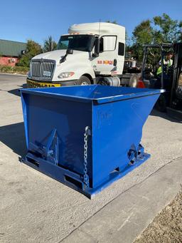 UNUSED 1.5 CU YARD SELF DUMPING HOPPER WITH FORK POCKETS