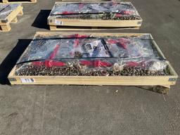 UNUSED LANDHONOR...RATCHET BINDERS & CHAINS SET MODEL LHR-RC9200, 5 BINDERS (9,200LB) &...10 G70 ...
