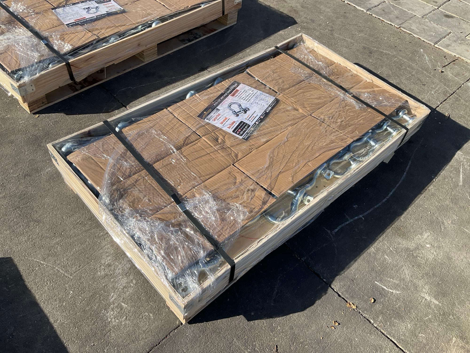 UNUSED LANDHONOR 4.75-12T ANCHOR SHACKLES MODEL LHR-G209, APPROX 38 PCS SET...