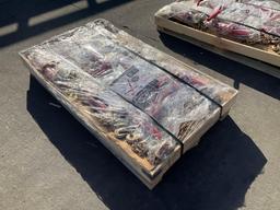 UNUSED LANDHONOR RATCHET BINDERS & CHAINS SET MODEL LHR-RC5400, 8 BINDERS (5,400LB) & 16 G70 5/16...