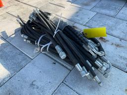 ( 1 ) BUNDLE OF UNUSED HYDRAULIC HOSES FOR EXCAVATOR