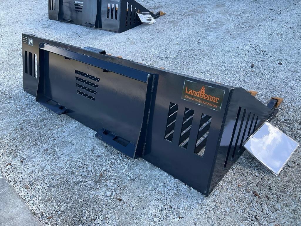 UNUSED 2023 LANDHONOR 78in ROCK BUCKET ATTACHMENT MODEL RB-14-78W FOR UNIVERSAL SKID STEER...( PL...