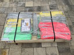 UNUSED LANDHONOR ( 22) PCS ASSORTED WEBBING SLINGS
