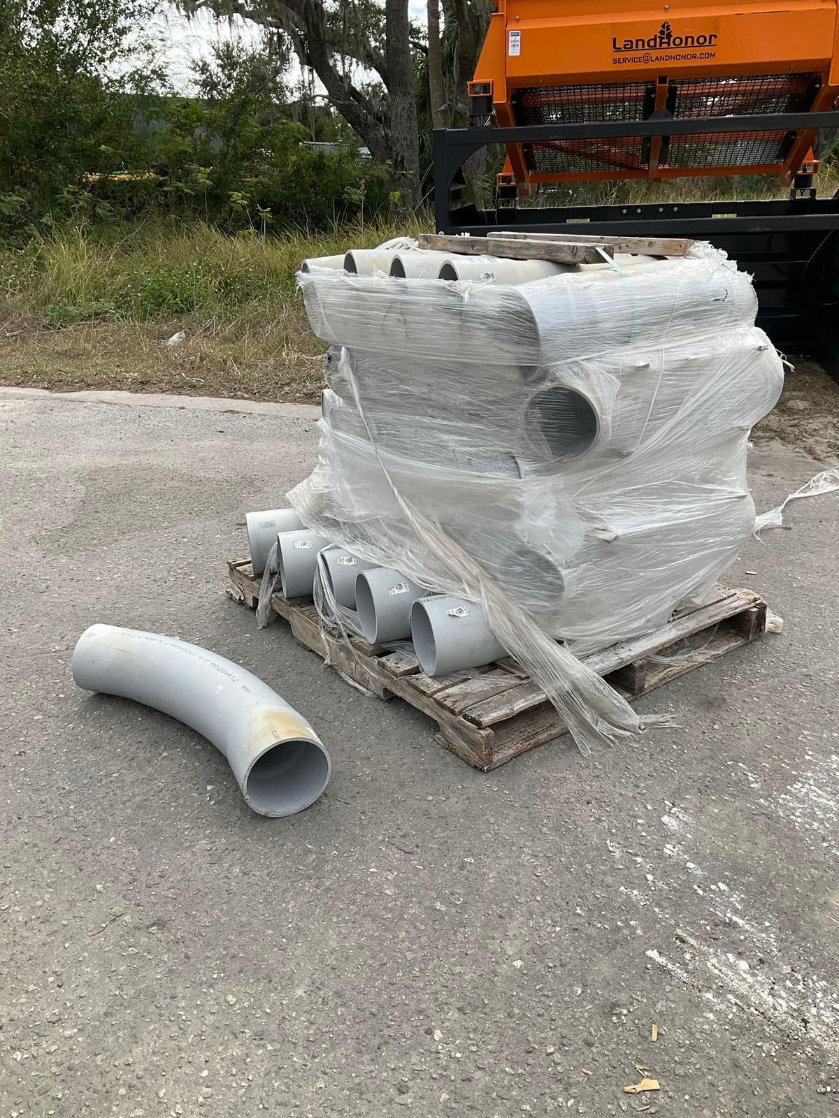 PALLET OF UNUSED 6IN... SCHEDULE 40 PVC
