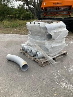 PALLET OF UNUSED 6IN... SCHEDULE 40 PVC