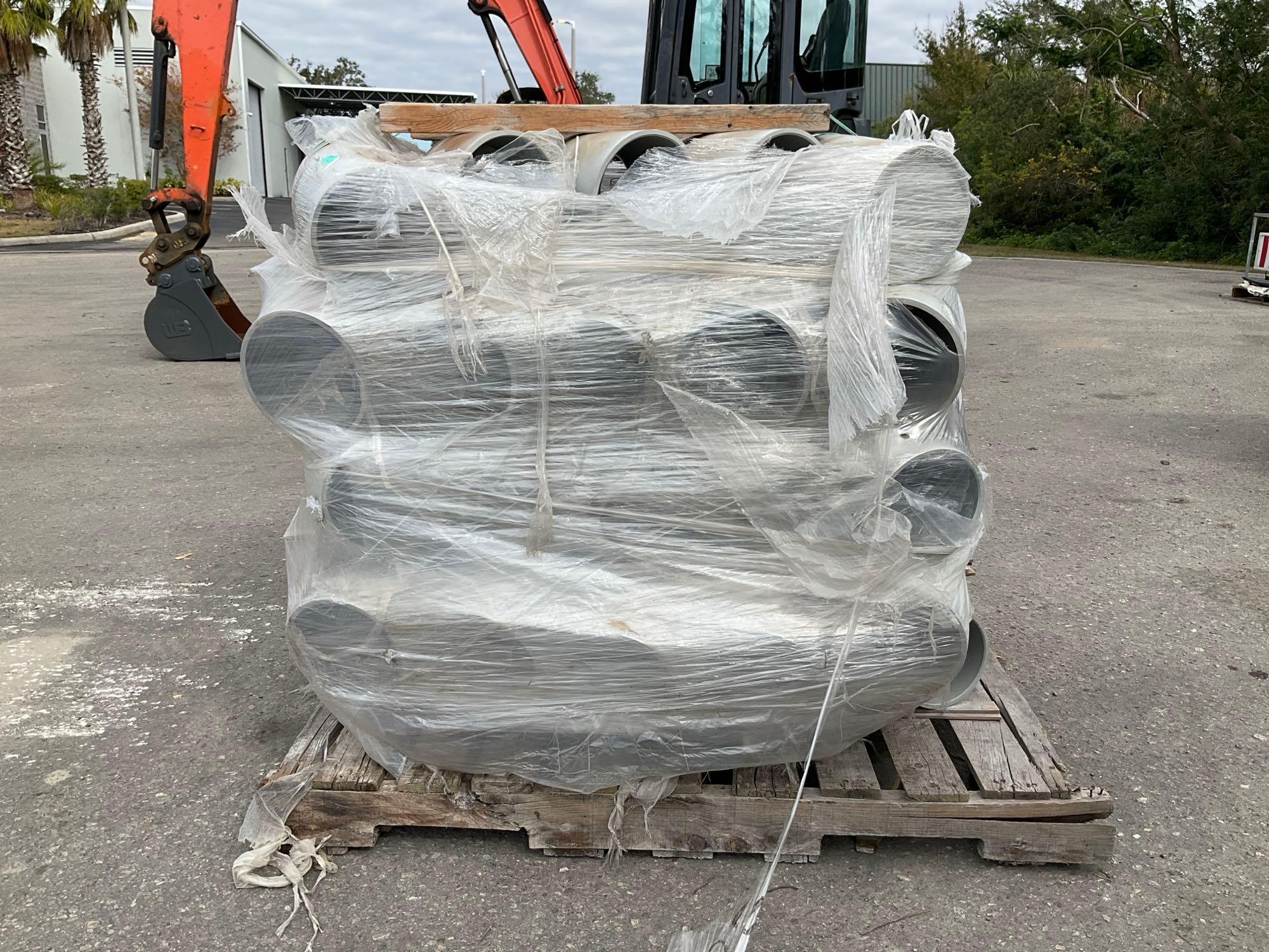 PALLET OF UNUSED 6IN... SCHEDULE 40 PVC