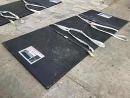 UNUSED DIAMOND PLATE STEEL SHEET , APPROX 39in X 94.5in , APPROX 2PCS IN SET